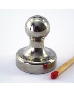 Pin-Magnet (Kegelmagnet, Memohalter) 25 mm, vernickelt