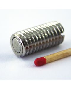 Gewindemagnet M10 x 20 mm, vernickelt