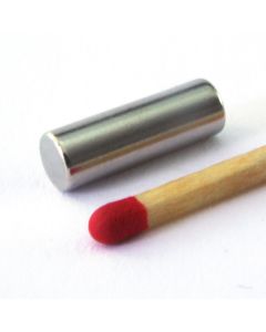 NdFeB N45 Stabmagnet Ø5 x 15 mm, vernickelt