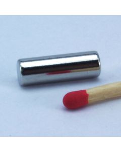NdFeB N45 Stabmagnet Ø5 x 15 mm, vernickelt, diametral