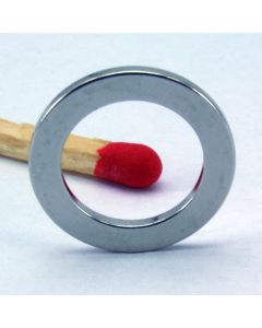 NdFeB N45 Ringmagnet Ø13 (9) x 1 mm, vernickelt