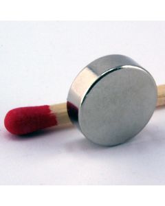 NdFeB N45 Scheibenmagnet Ø12 x 4 mm, vernickelt