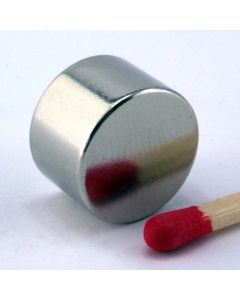 NdFeB N45 Scheibenmagnet Ø15 x 10 mm, vernickelt