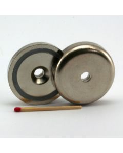NdFeB Topfmagnet mit 90°-Senkung, Ø42 x 9 mm