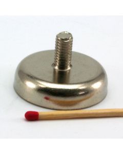 NdFeB Topfmagnet Ø32 x 8 mm mit M6-Außengewinde