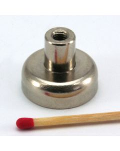 NdFeB Topfmagnet Ø20 mm mit M4-Innengewinde
