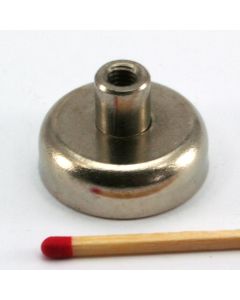 NdFeB Topfmagnet Ø25 mm mit M5-Innengewinde