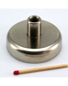 NdFeB Topfmagnet Ø48 mm mit M8-Innengewinde