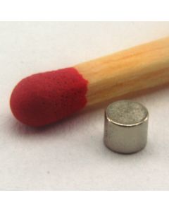 NdFeB N45 Scheibenmagnet Ø2,5 x 2 mm, vernickelt