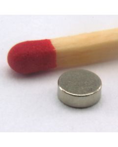 NdFeB N45 Scheibenmagnet Ø4 x 1,5 mm vernickelt