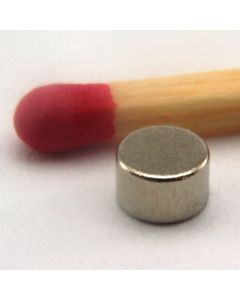 NdFeB N45 Scheibenmagnet Ø4 x 2,5 mm, vernickelt