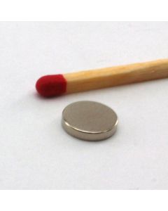 NdFeB N45 Scheibenmagnet Ø8 x 1,5 mm vernickelt