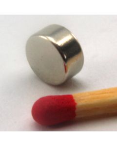 NdFeB N45 Scheibenmagnet Ø6 x 3 mm, vernickelt