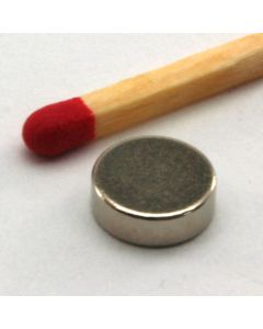 NdFeB N45 Scheibenmagnet Ø7,5 x 2,5 mm, vernickelt
