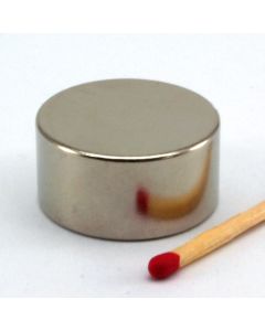 NdFeB N45 Scheibenmagnet Ø25 x 12,5 mm, vernickelt