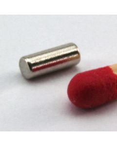 NdFeB N45 Stabmagnet Ø2 x 5 mm, vernickelt