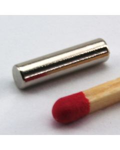 NdFeB N45 Stabmagnet Ø3 x 12 mm, vernickelt