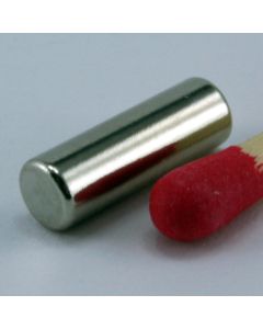NdFeB N45 Stabmagnet Ø4 x 12 mm, vernickelt