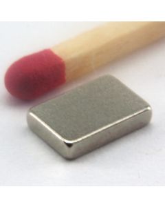 NdFeB N45 Quadermagnet 7,5 x 5 x 1,5 mm, vernickelt