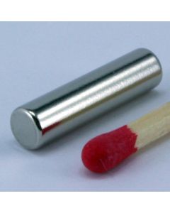 NdFeB N45 Stabmagnet Ø5 x 30 mm, vernickelt