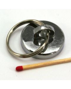 NdFeB Topfmagnet Ø28,5 mm mit Öse und Schlüsselring