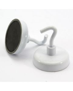 2 Magnethaken Ø32 mm, weiß