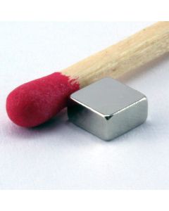 NdFeB N50 Quadermagnet 5 x 5 x 2,5 mm, vernickelt