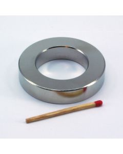 NdFeB N45 Ringmagnet Ø50 (30) x 10 mm, vernickelt