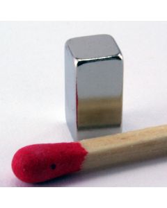NdFeB N45 Quadermagnet 10 x 5 x 5 mm, vernickelt
