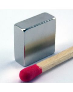 NdFeB N45 Quadermagnet 12,5 x 12,5 x 5 mm, vernickelt