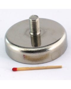 NdFeB Topfmagnet Ø60 x 15 mm mit M10-Außengewinde