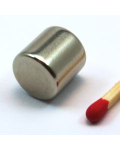 NdFeB N45 Scheibenmagnet Ø10 x 10 mm, vernickelt
