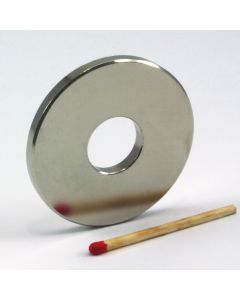 NdFeB N42 Ringmagnet Ø45 (15) x 4 mm, vernickelt