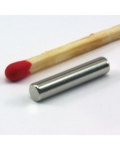 NdFeB N40 Stabmagnet Ø3 x 15 mm, vernickelt