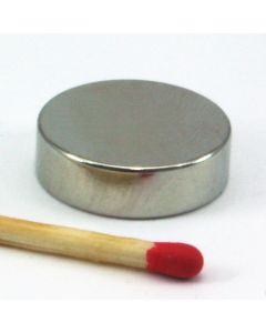 NdFeB N45 Scheibenmagnet Ø17 x 5 mm, vernickelt, diametral