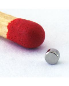 NdFeB N45 Scheibenmagnet Ø1,5 x 1 mm, vernickelt