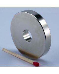 NdFeB N45 Ringmagnet Ø48 (12) x 8 mm, vernickelt