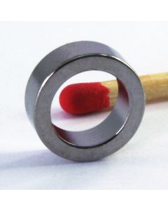 NdFeB N40 Ringmagnet Ø10 (7) x 3,5 mm, verchromt, diametral
