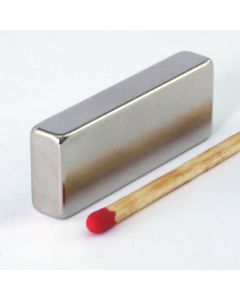 NdFeB N45 Quadermagnet 35 x 13 x 6 mm, vernickelt