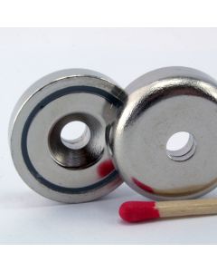 NdFeB Topfmagnet mit 90°-Senkung, Ø25 x 8 mm