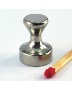 Pin-Magnet (Kegelmagnet, Memohalter) 16 mm, vernickelt