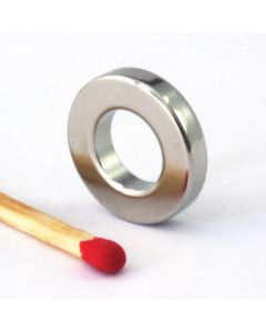 NdFeB 42SH Ringmagnet Ø15 (8) x 3 mm, vernickelt