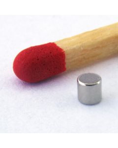 NdFeB N45 Scheibenmagnet Ø2 x 2 mm, vernickelt