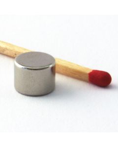 NdFeB N45 Scheibenmagnet Ø8 x 6 mm, vernickelt
