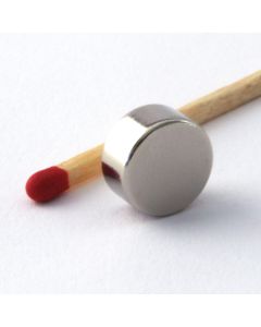 NdFeB N45 Scheibenmagnet Ø10 x 5 mm, vernickelt