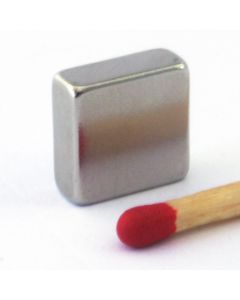 NdFeB N40 Quadermagnet 10 x 10 x 4 mm, vernickelt