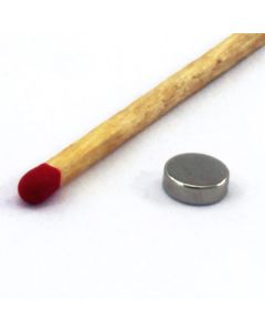 NdFeB N45 Scheibenmagnet Ø6 x 2 mm, vernickelt