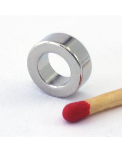 NdFeB N45 Ringmagnet Ø10 (6) x 4 mm, vernickelt