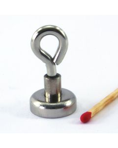 NdFeB Topfmagnet Ø16 mm mit Öse