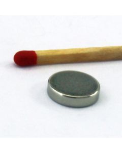 NdFeB N35 Scheibenmagnet Ø10 x 2,4 mm, vernickelt
